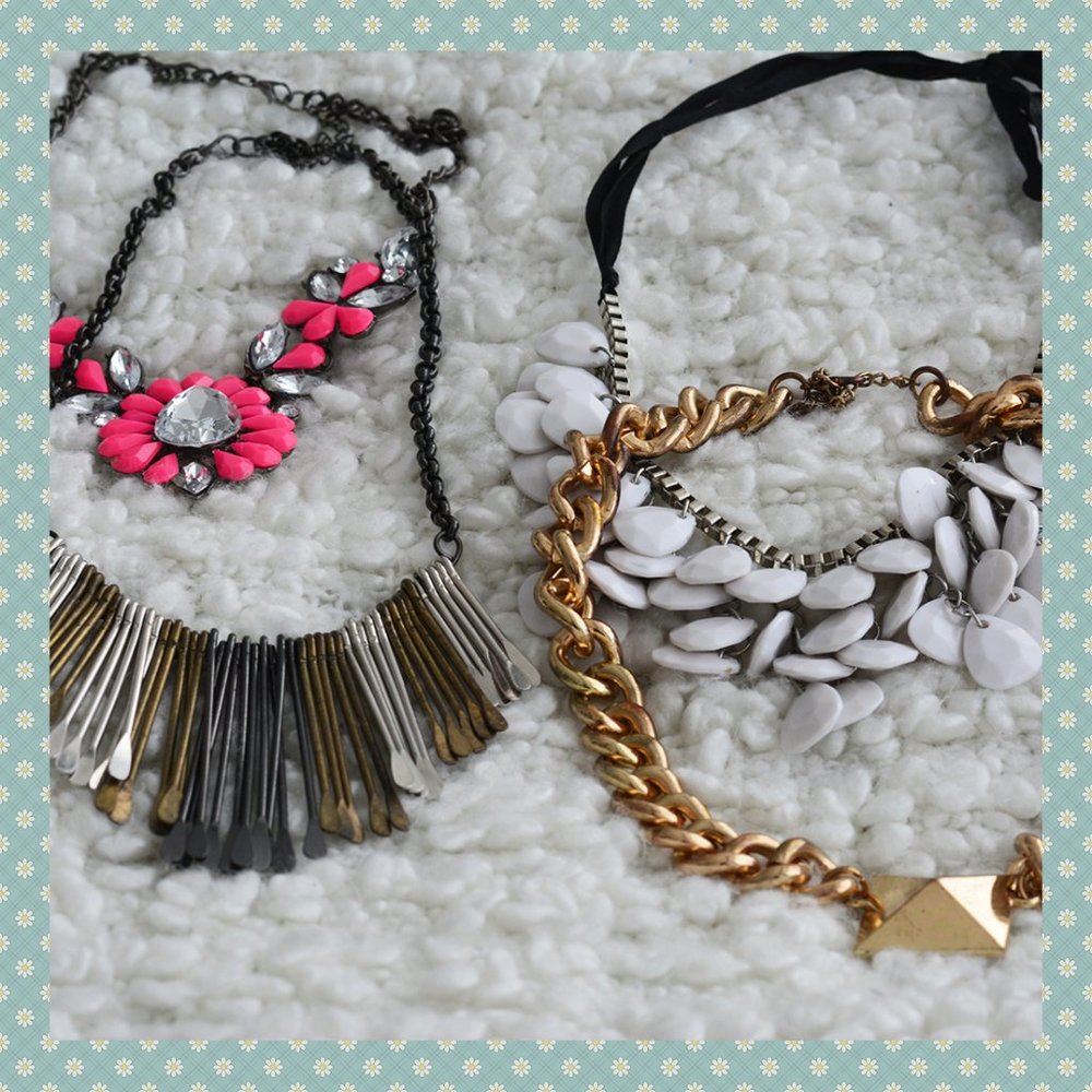 3/$30 - Charlotte Russe Statement Necklaces (4)